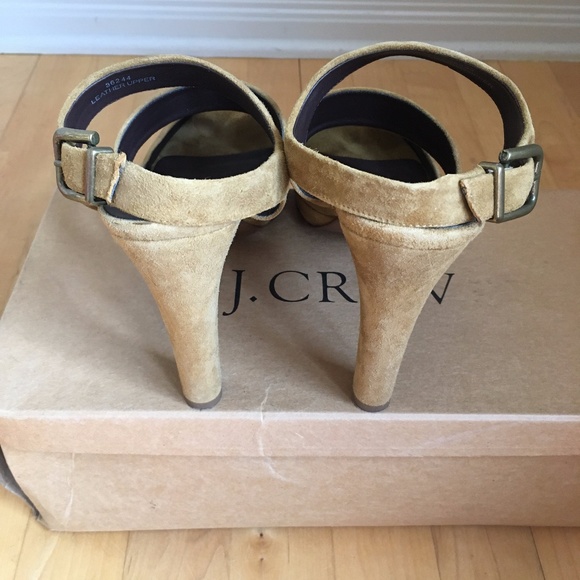 J.Crew Collins suede platform sandal sz 9 - Picture 4 of 7